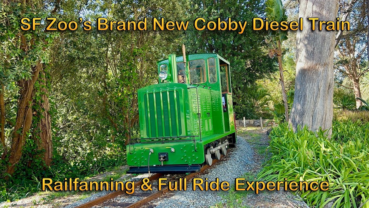 The Brand New Cobby Diesel Train at San Francisco Zoo Railfanning & Full Ride Experience 2025 4K HDR