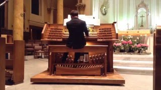 Video thumbnail of "Prelude and Fugue a-minor, Johannes Brahms. Frank J. Fano, organist."