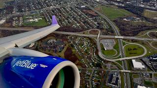[4K] – Full Flight – JetBlue Airways – Airbus A220-371 – SYR-JFK – N3255J – B62802 – IFS 1127