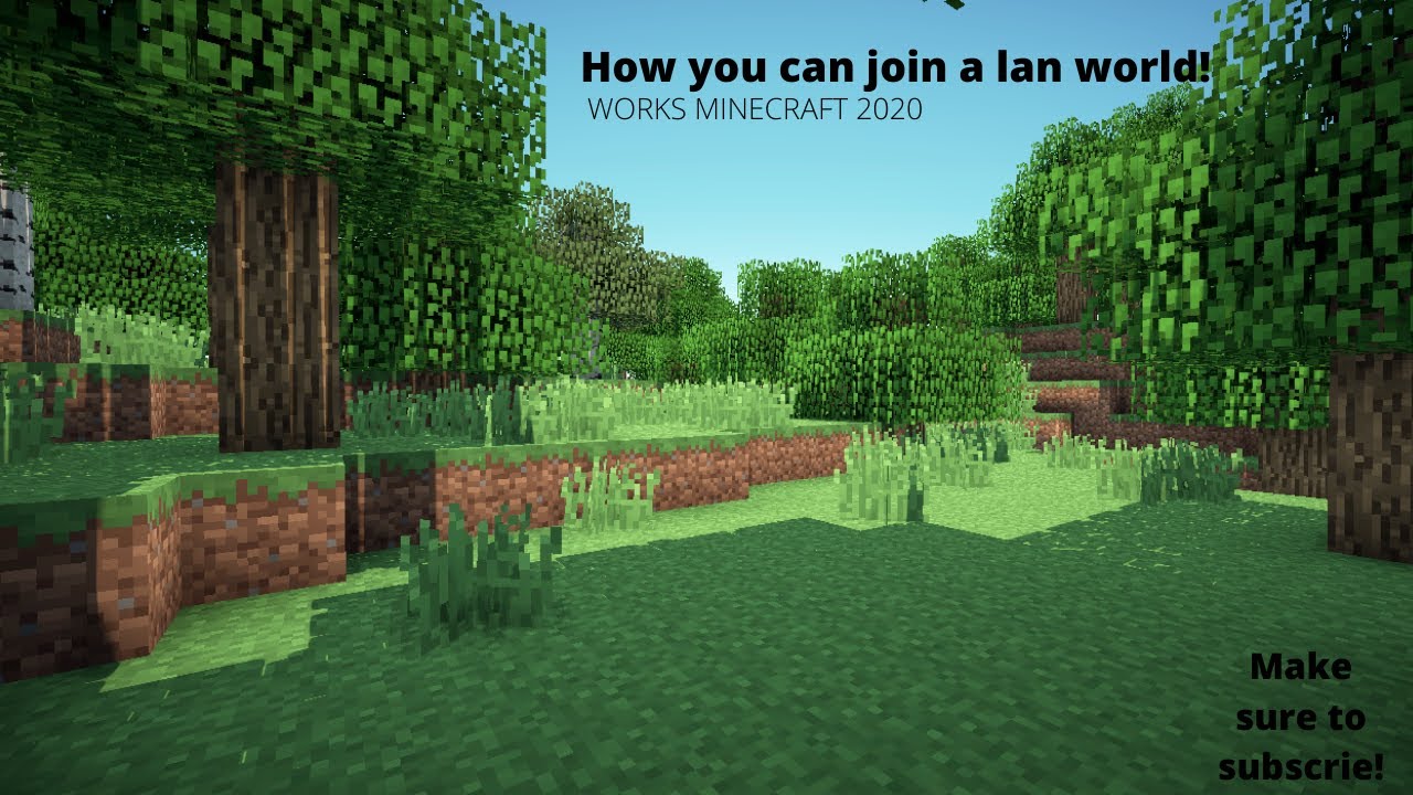 How to join a lan world! Minecraft tutorial 2020 - YouTube