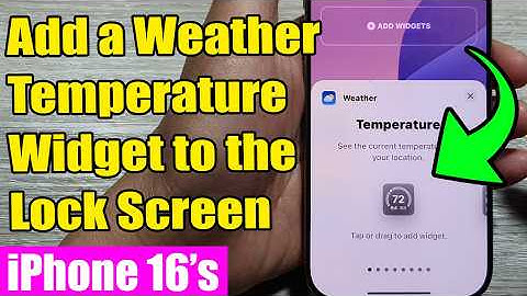 🌦️ iPhone 16/16 Pro Max: How to Add Weather Temperature Widget to Lock Screen