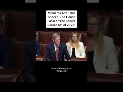 Jim Jordan Speaks Moments Before Passing Secure Border Act