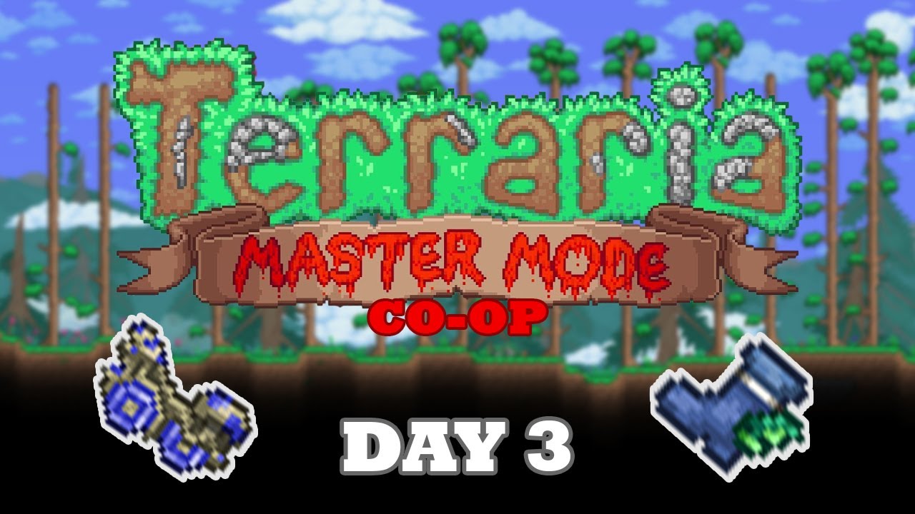 Day 3 Coop MASTER MODE Terraria YouTube