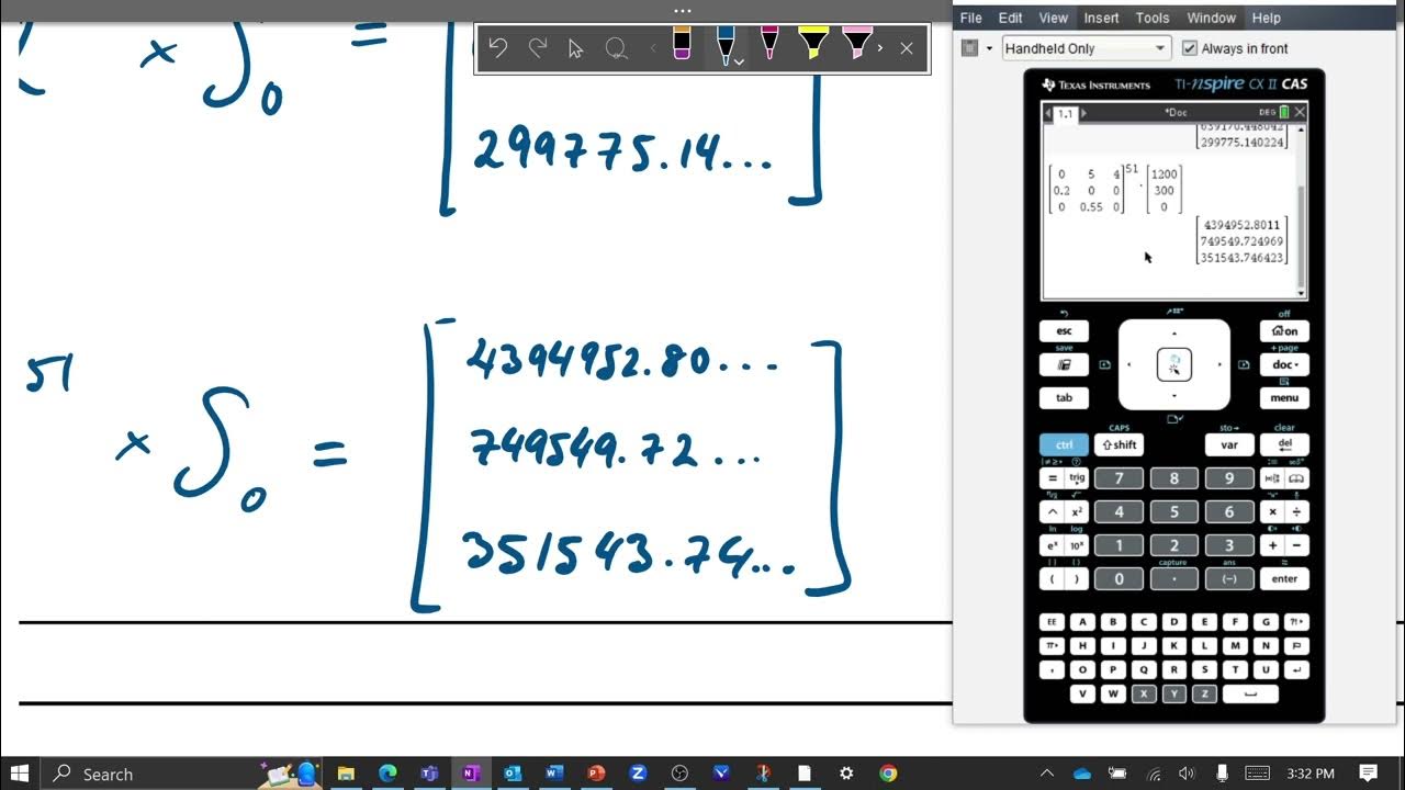 Leslie Matrices Long Term Growth Rates General VCE YouTube