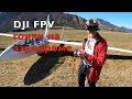 Умный Дрон DJI FPV на аэродроме. Гонки с самолетом-планером. Тест на дальность полета #FPV