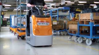 LiftRunner® tugger train with LTX 20 and electric Lifting