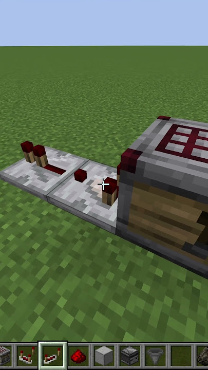 2 Simple Automatic Crafting  || How to  #minecraftcrafter #redstoneengineering #redstone