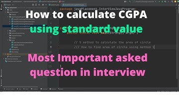 How to calculate CGPA using standard value | Most Important asked question in interview