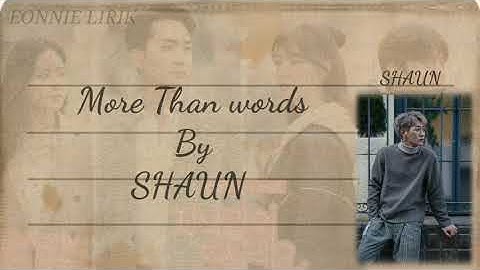 SHAUN - More Than Words "Dinner Mate Ost Part 4" Lirik | Sub Indo