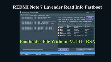 REDMI Note 7 Read Info Fastboot Write Bootloader File Without AUTH - RSA