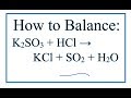 Balancing Chemical Equations Concepts
