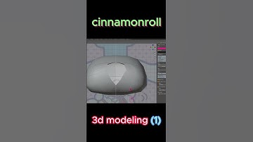 blender 3d modeling (1) face #shortvideo #shorts #short #cinnamoroll #sanrio #character #cute