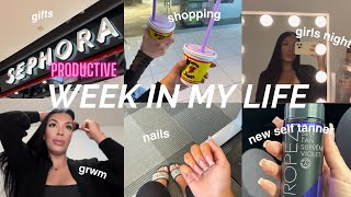 WEEK IN MY LIFE - nails, grwm, girls night, shopping, gifts, trying a new self tanner