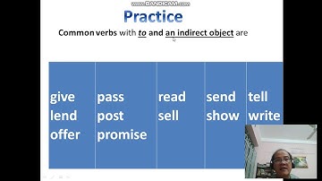 verbs with two objects ppt
