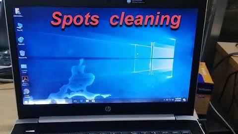 How to clean laptop display inside