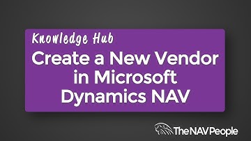 Create a New Vendor