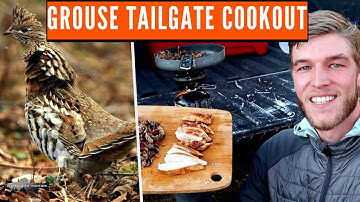 Catch and Cook: Cooking Ruffed Grouse on my tailgate in Grand Lake stream (Tailgate cooking)
