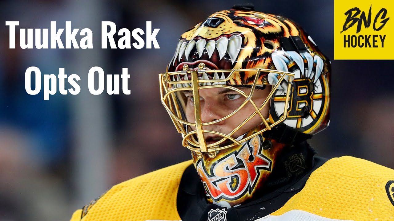 Bruins' Tuukka Rask opts out of playoffs