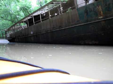 Kayaking to see the Ghost Ship that is close to Cincinnati Ohio. In 1902, the Pusey and Jones Corporation built the steel-hulled vessel for Mr. J. Rogers Max...