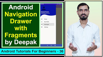 Navigation Drawer with Fragments || Create Navigation Drawer Activity || Android Studio Tutorial #36