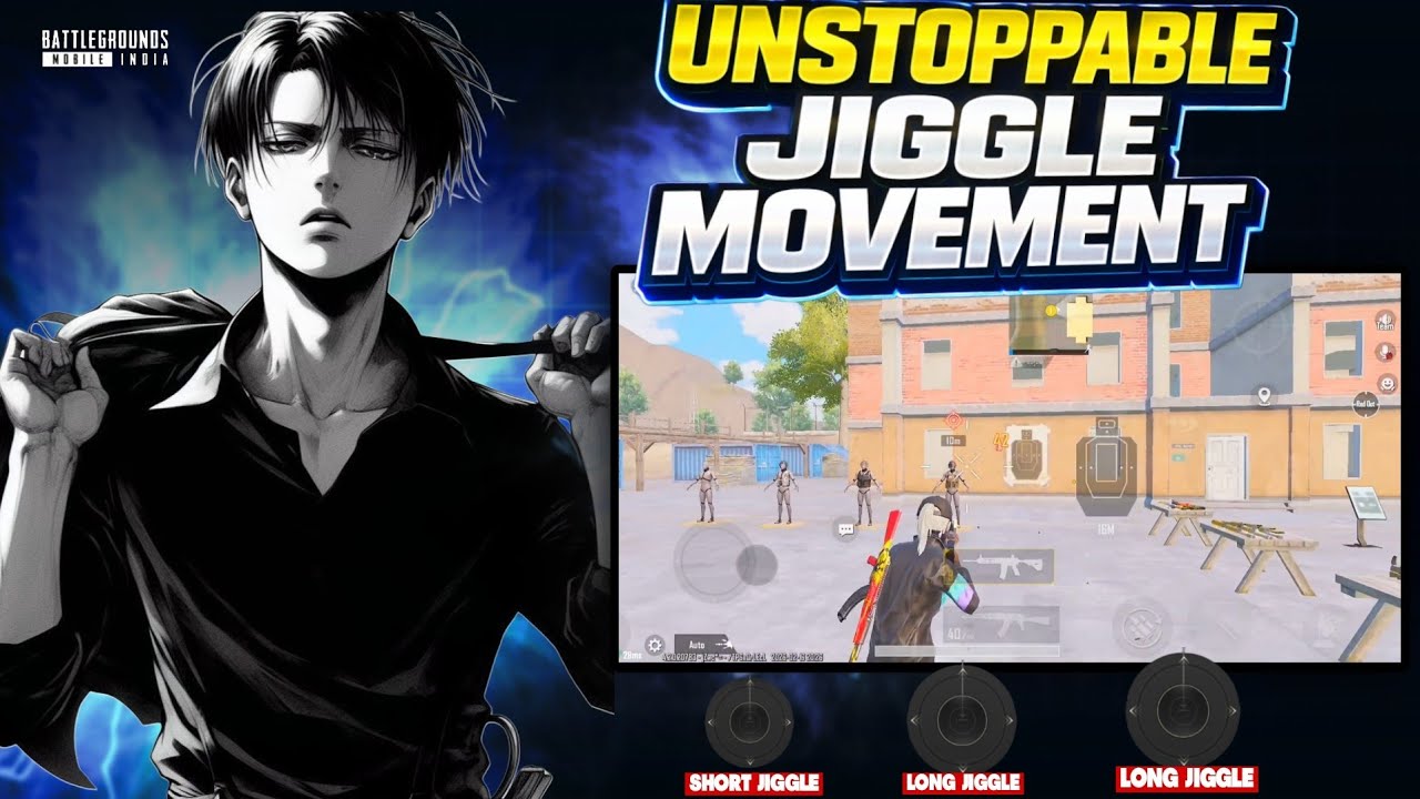 MASTER These 3 JIGGLE Movements in BGMI to DOMINATE Close Fights😱