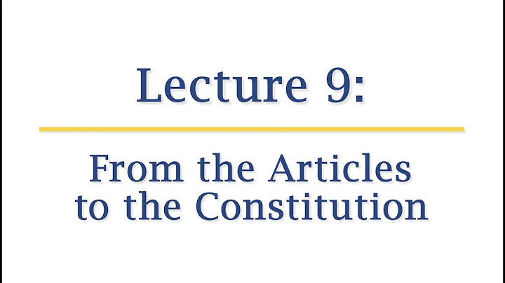 From the Articles to the Constitution with Profess...