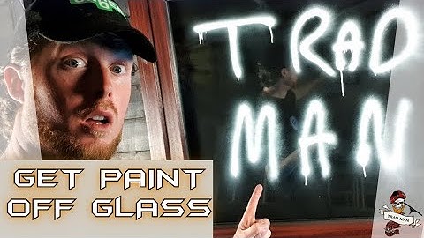 HOE VERF VAN GLAS TE VERWIJDEREN - DOOR TRAD-MAN