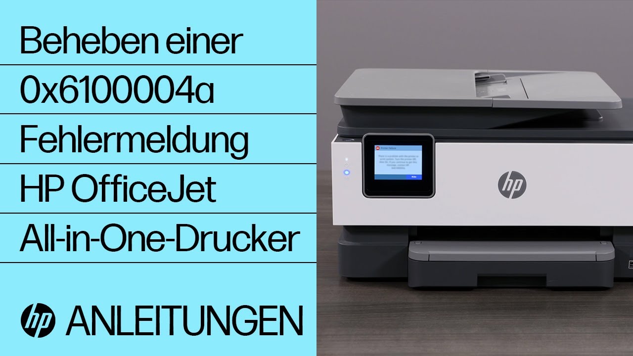 Hp Officejet-drucker - Fehler Druckkopf Fehlt Oder Defekt So beheben Sie eine 0x6100004a Fehlermeldung | HP OfficeJet All-in-One