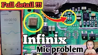 Infinix hot 10 play mic problem full detail video||infinix microphone not working