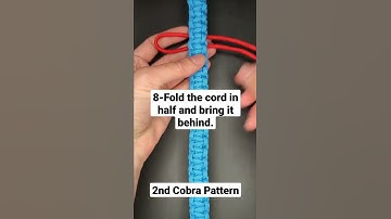 How to Make a Paracord King Cobra Pattern #shorts