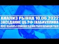 Анализ рынка 10.06.2022 + Грядущее заседание ЦБ РФ (Набиуллина объявит о начале падения курса рубля)