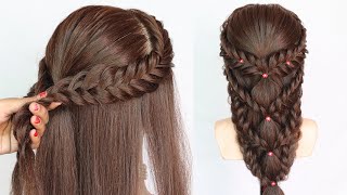 2 brilliant hairstyle for gown dress | braided hairstyle | unique hairstyle for long hair
