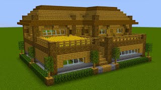 Minecraft - How to build a oak suruvival house