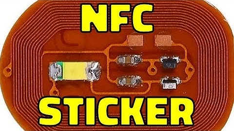NFC powered flashing fingernail sticker (with schematic)