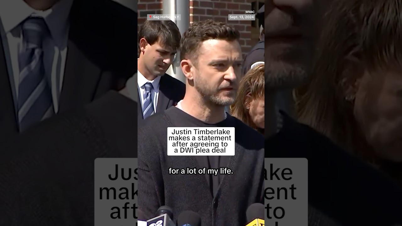 Justin Timberlake makes a statement after agreeing to a DWI plea deal Justin Timberlake makes a statement after agreeing to a DWI plea deal