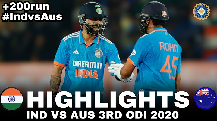 india vs australia 3rd odi highlights 2020  | Final Overs Thrill | Full Match Highlights