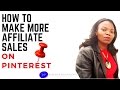 Affiliate Marketing- How to Sell Your Affiliate Products on Pinterest!