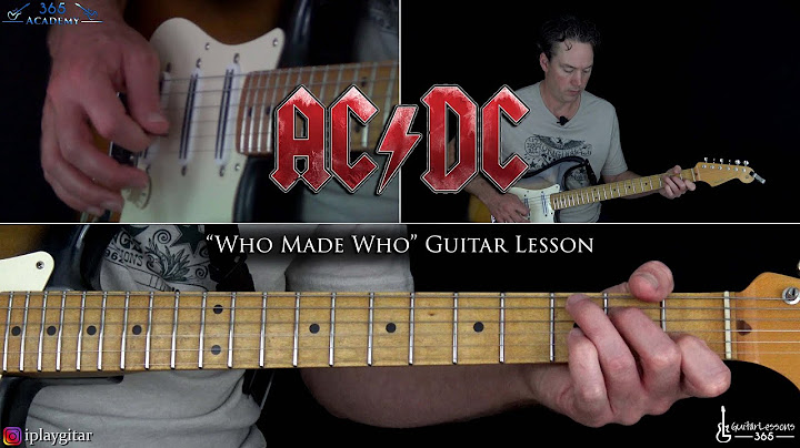 Who Made Who Guitar version - Guitar performance video thumbnail