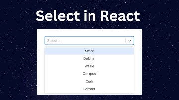 Select in React JS Example
