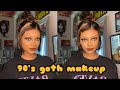 90s goth makeup + hair tutorial (easy)