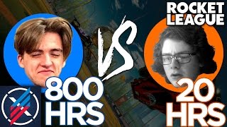 800 HOURS VS 20 HOURS - Rocket League 1v1s with N8