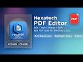 Introducing Hexatech PDF Editor