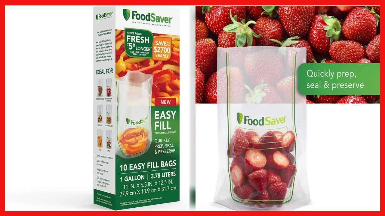 Keep Food Fresh with Less Mess Using FoodSaver Easy Fill Vacuum Sealer Bags