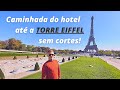 PARIS FRANÇA - CAMINHADA DO HOTEL CITADINES TROCADERO ATÉ A TORRE EIFFEL. SEM CORTES! VLOG
