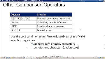 Oracle Database Course - WHERE and ORDER BY Clause