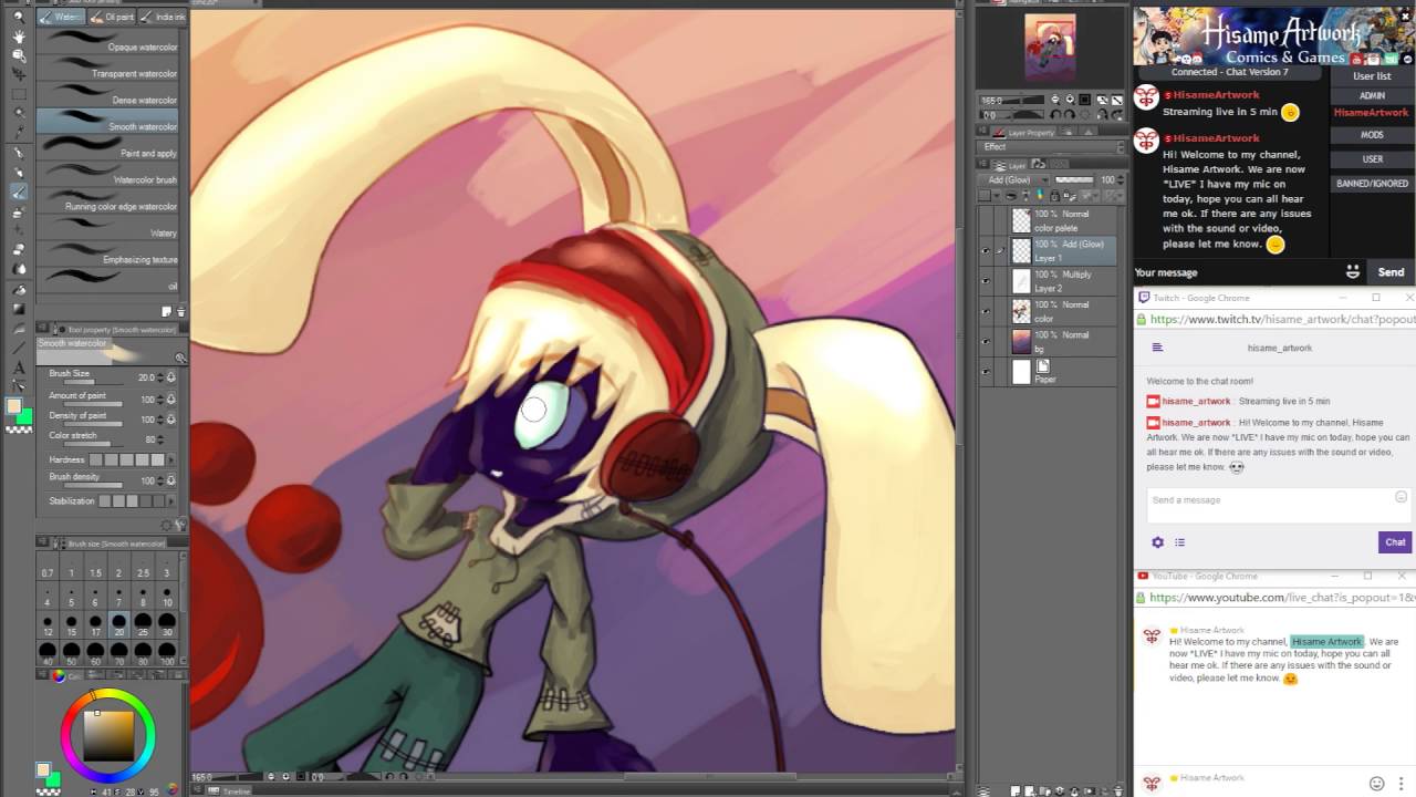 ColorMeCollab 20th | Speed painting | Manga Studio | Wacom