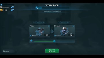 War Robots :WorkShop 2.0 with Component Conversion