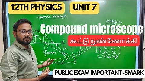 12th physics | Unit -7 | Compound Microscope | public exam 5mark-crash series