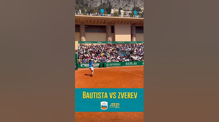 Roberto Bautista Agut vs Zverev Highlights | Rolex Monte-Carlo Masters 2023 #shorts