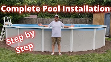 How to install an above ground pool. Complete setup.